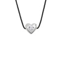 Collier Cœur Véritable Diamant 0,03 Carats