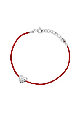 Bracelet Cœur Véritable Diamant 0,03 Carats