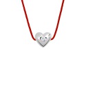 Collier Cœur Véritable Diamant 0,03 Carats