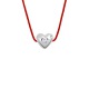 Collier Cœur Véritable Diamant 0,03 Carats