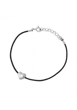 Bracelet Cœur Véritable Diamant 0,05 Carats