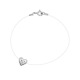 Bracelet Cœur Véritable Diamant 0,03 Carats