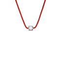 Collier Véritable Diamant 0,03 Carats Serti 4 Griffe