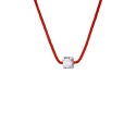 Collier Véritable Diamant 0,05 Carats Serti 4 Griffe