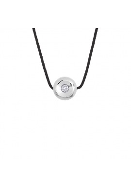 Collier Véritable Diamant 0,03 Carats Sertis Clos