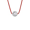 Collier Véritable Diamant 0,05 Carats Serti Clos