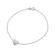 Bracelet Cœur Véritable Diamant 0,03 Carats