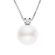 Collier Véritable Diamant & Perle d'Eau Douce