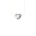 Collier Cœur Véritable Diamant 0,05 Carats