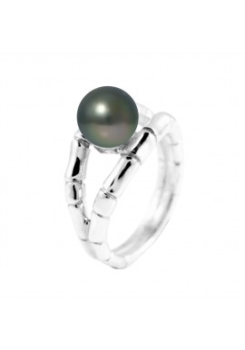 Bague Jonc Joaillerie Bambou en Argent