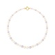 Collier Rang Chute - Fermoir Anneau Marin Or Jaune
