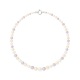 Collier Rang Chute - Fermoir Anneau Marin Or Blanc