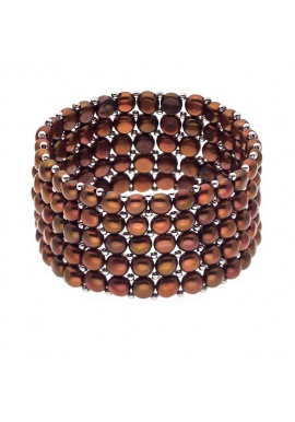 Bracelet 5 Rangs de Perles