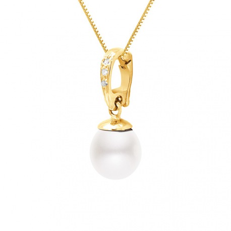 Pendentif Prestige Bélière & Diamants   en Or Jaune